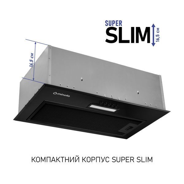 Витяжка вбудована Minola HBI 5214 BLF 700 LED 627859ua фото