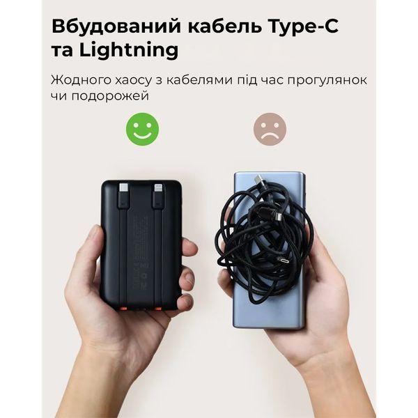 Внешний аккумулятор (павербанк) Veger W1170 10000 mAh Black (VG-W1170) 627198ua фото