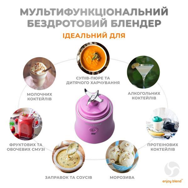 Фитнес-блендер Enjoy Blend 63738436 Purple 532687ua фото
