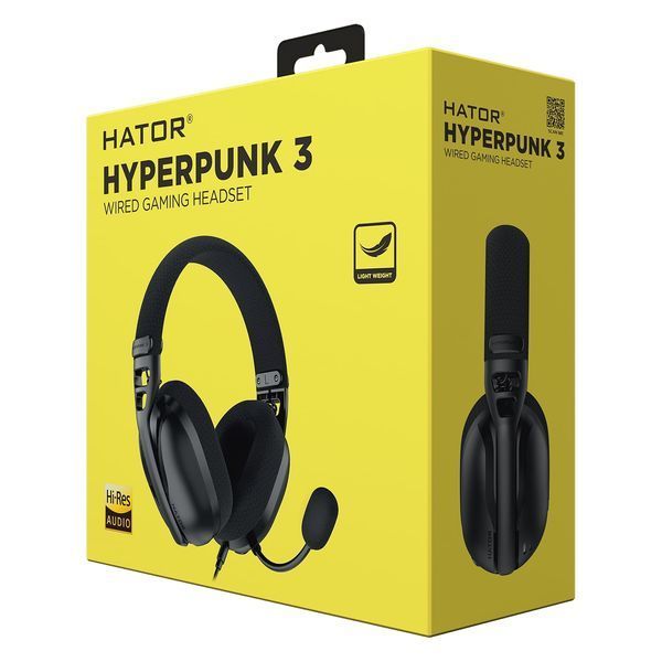 Наушники с микрофоном Hator Hyperpunk 3 Hi-Res Black (ESH01) 579417ua фото