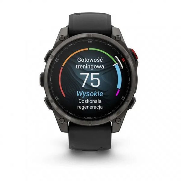 Смарт-годинник Garmin Fenix 8 Pro 47 mm Amoled Carbon Gray DLC Titanium with Black/Pebble Gray (010-03198-00/01) 621696 фото