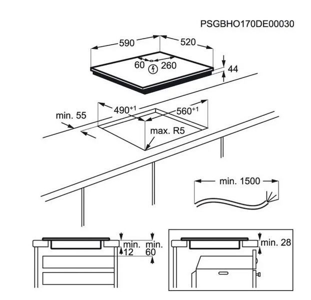 Варильна поверхня електрична Electrolux EIV63440BS 209604 фото