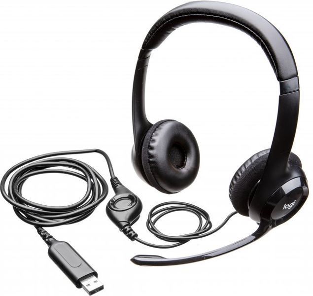 Навушники з мікрофоном Logitech H390 USB Black (981-000406) 460784 фото