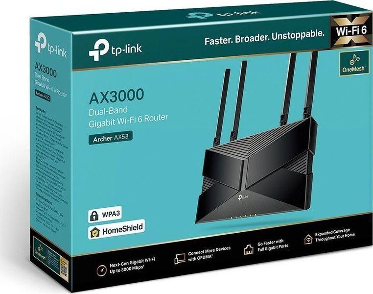 Беспроводной маршрутизатор (роутер) TP-Link Archer AX53 371155 фото