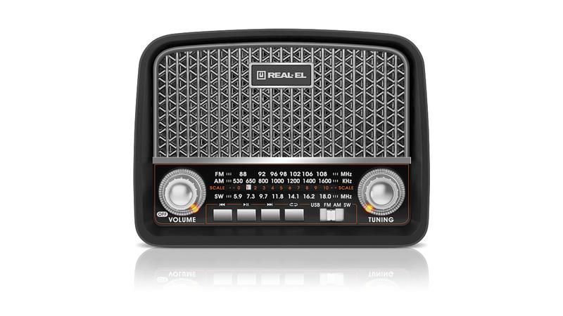 Радіоприймач Real-El X-520 Black (EL121800006) 580246ua фото