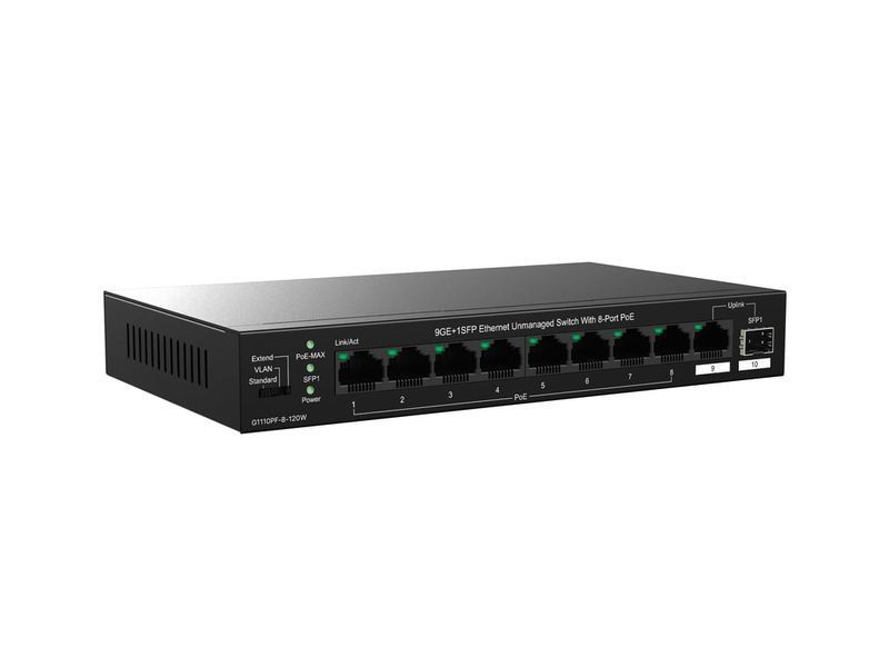 Комутатор некерований Tenda TEG1110PF-8-120W 570899ua фото