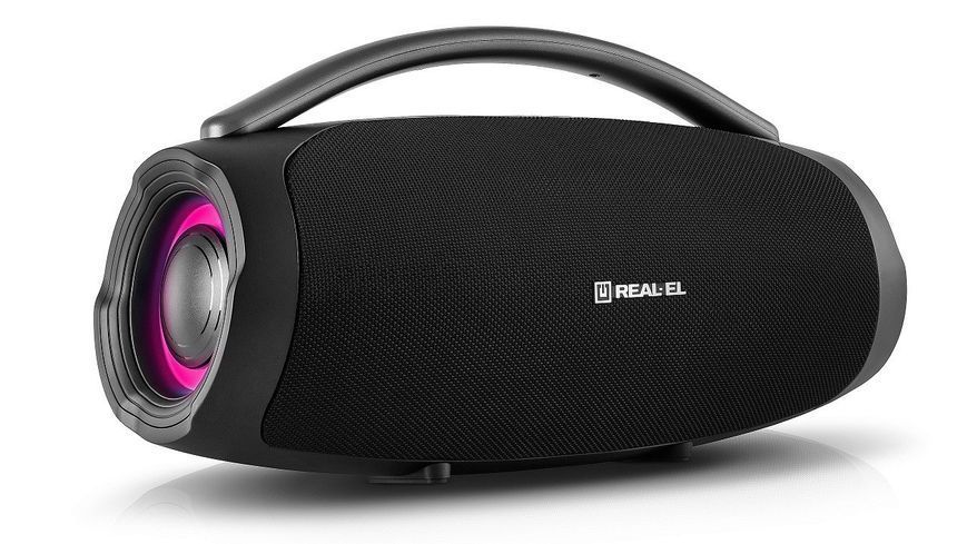 Портативна колонка Real-El X-755 Black (EL121600031) 623629ua фото