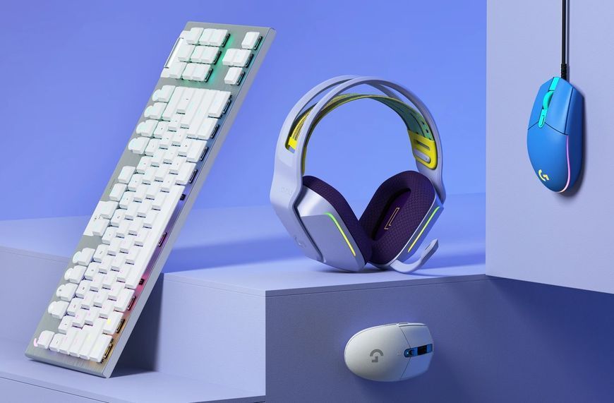 Компьютерная гарнитура Logitech Lightspeed Wireless RGB Gaming Headset G733 Lilac (981-000890) 315351 фото