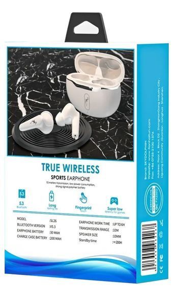 Наушники TWS SkyDolphin SL26 White (SDBTE-000189) 579280ua фото