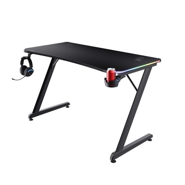 Геймерский игровой стол Trust GXT 709W Luminus Black (25184) 517231ua фото