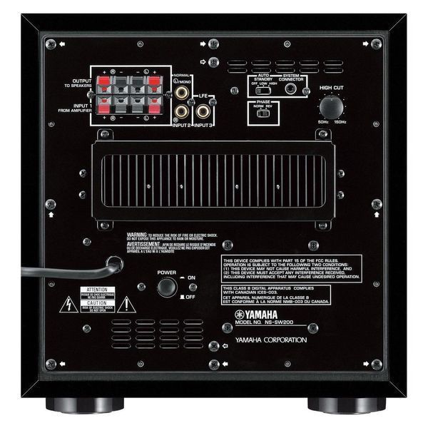 Сабвуфер активний Yamaha NS-SW200 Black Glass 480121 фото
