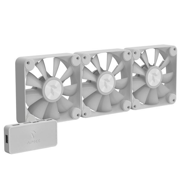 Вентилятор APNX FP1-120 ARGB White 3-Pack (APF3-PF11257.21) 622673ua фото