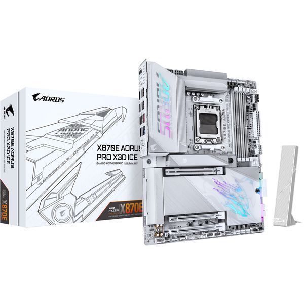 Материнская плата Gigabyte X870E Aorus Pro X3D ICE 618162ua фото