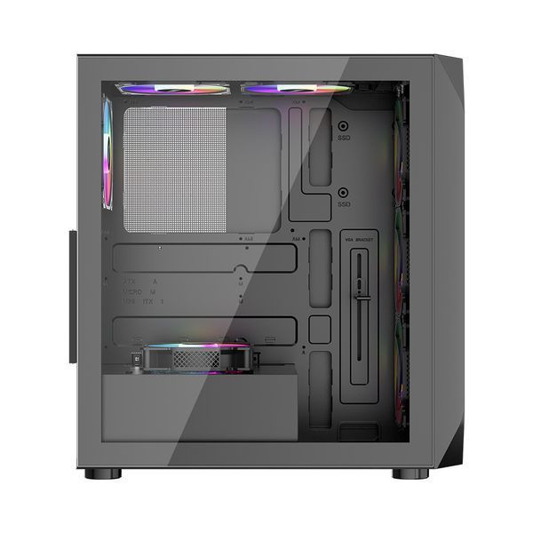 Корпус 1stPlayer AY7-BK-4F1 Black 578472ua фото