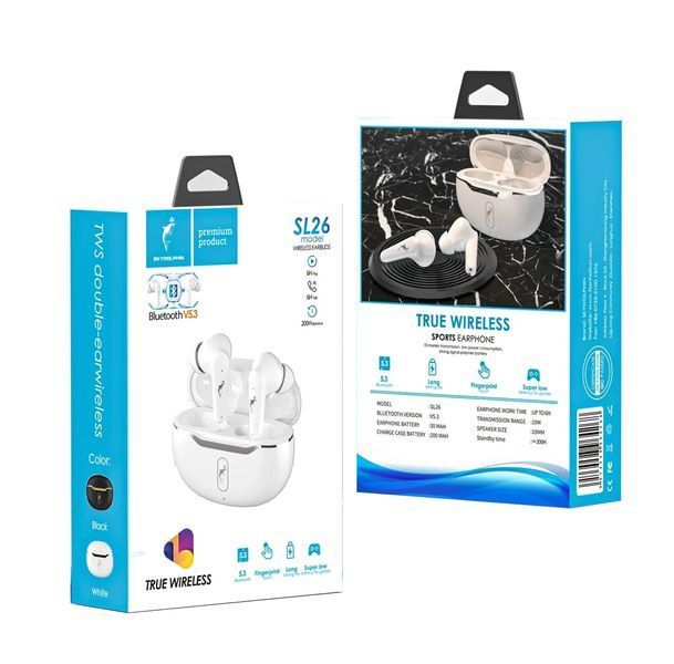 Наушники TWS SkyDolphin SL26 White (SDBTE-000189) 579280ua фото