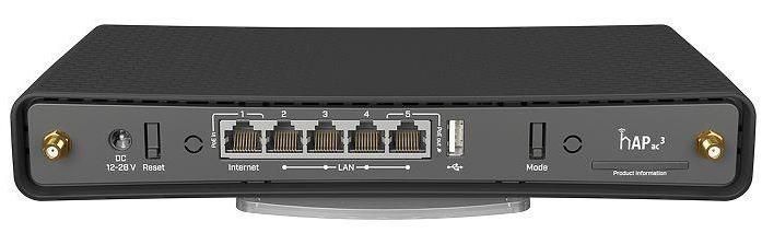 Бездротовий маршрутизатор (роутер) Mikrotik hAP ac3 (RBD53IG-5HACD2HND) 351491ua фото