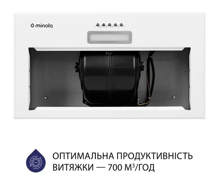 Вытяжка встроенная Minola HBI 5214 WH 700 LED 627860ua фото