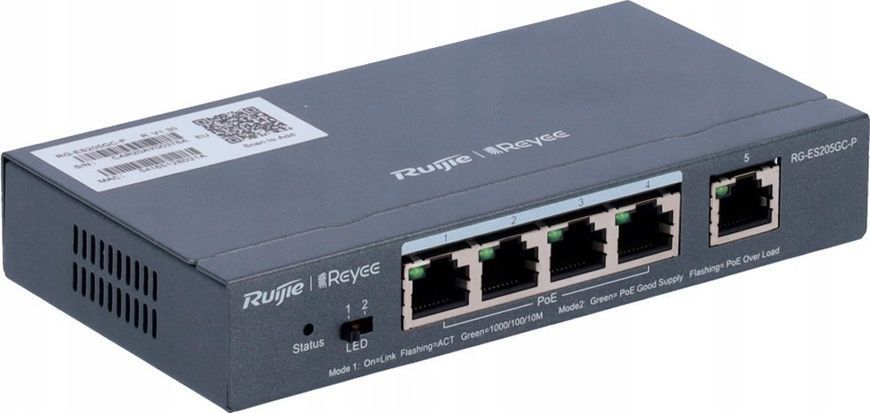 Комутатор керований рівня 2 Ruijie RG-ES205GC-P 562111ua фото