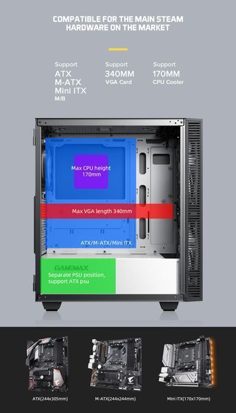 Корпус GameMax Aero MFG.A367 630499ua фото