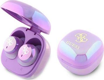 Наушники TWS Guess 4G Printed Logo Purple (GUTWSJ144ESU) 620617 фото