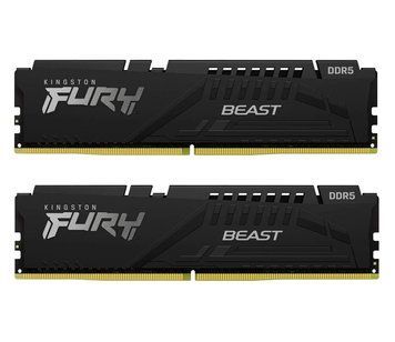 Оперативная память для настольных компьютеров Kingston FURY 64 GB (2x32GB) DDR5 6000 MHz Beast Black EXPO (KF560C36BBEK2-64) 475848ua фото
