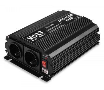 Перетворювач DC-AC Volt Polska IPS 1200 DUO 12/24V/230V (600/1200W) 465651 фото
