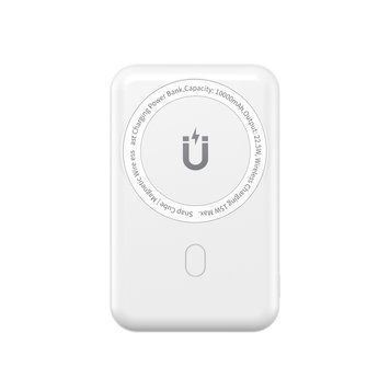 Внешний аккумулятор (павербанк) Wiwu Snap Cube Magnetic Wireless Charger 10000mAh White 627200ua фото