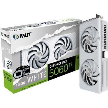 Видеокарта Palit GeForce RTX 5060 Ti White OC (NE7506TU19T1-GB2061M) 616346ua фото
