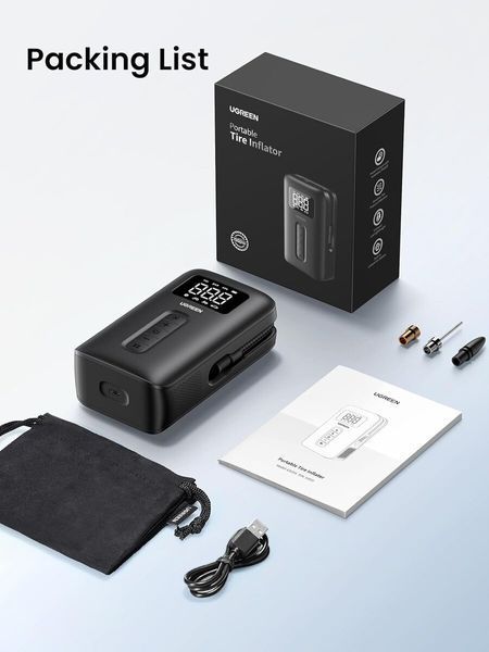 Автомобильный насос Ugreen Portable Tire Inflator (UGR-15951) 532672ua фото