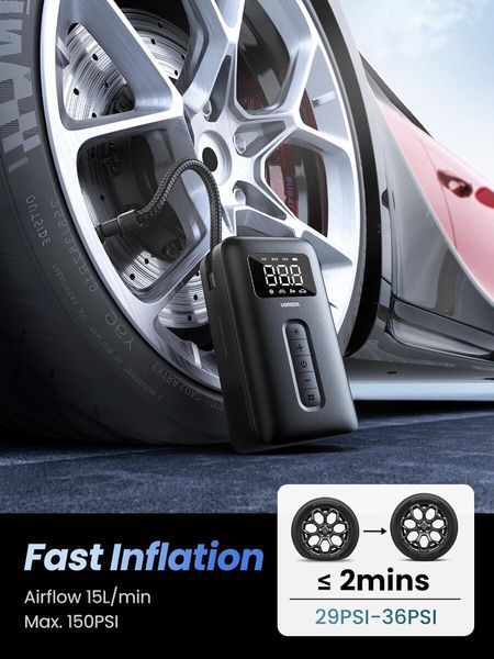 Автомобильный насос Ugreen Portable Tire Inflator (UGR-15951) 532672ua фото
