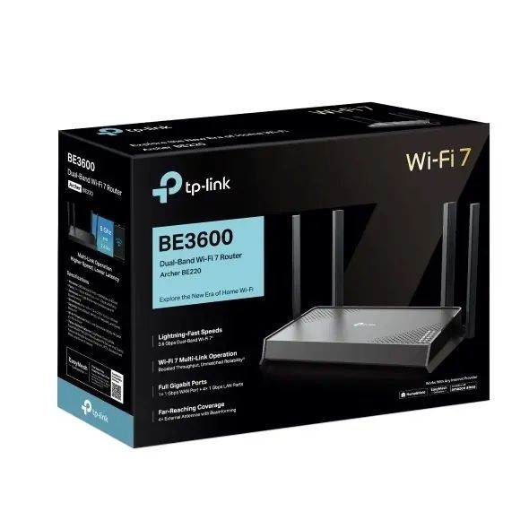 Wi-Fi маршрутизатор TP-Link Archer BE220 585074ua фото