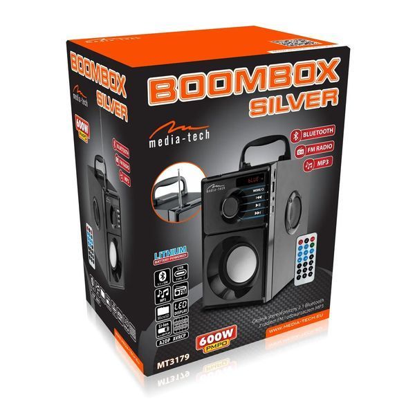 Портативна колонка Media-Tech Boombox Silver MT3179 569223 фото