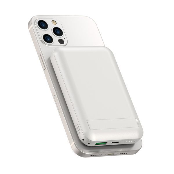 Зовнішній акумулятор (павербанк) Wiwu Snap Cube Magnetic Wireless Charger 10000mAh White 627200ua фото