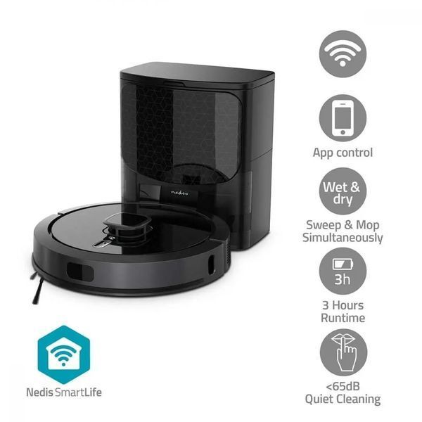 Робот-пилосос Nedis WIFIVCL002CBK 587976 фото