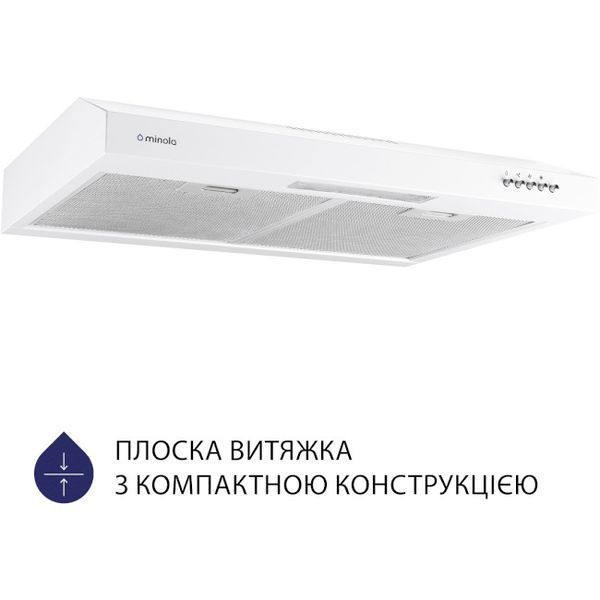 Витяжка пласка Minola HPL 612 WH 627918ua фото