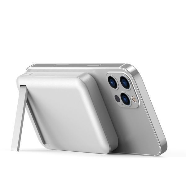 Зовнішній акумулятор (павербанк) Wiwu Snap Cube Magnetic Wireless Charger 10000mAh White 627200ua фото