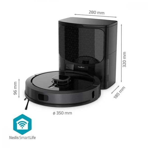 Робот-пилосос Nedis WIFIVCL002CBK 587976 фото