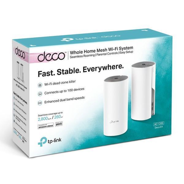 Точка доступу Wi-Fi TP-Link Deco E4 (2-pack) 464388ua фото