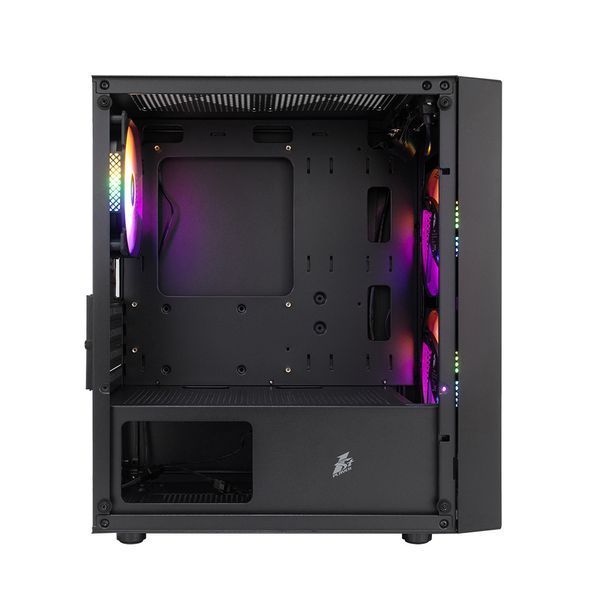 Корпус 1stPlayer BS-2-BK-3F1 Black 578473ua фото