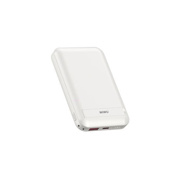 Зовнішній акумулятор (павербанк) Wiwu Snap Cube Magnetic Wireless Charger 10000mAh White 627200ua фото