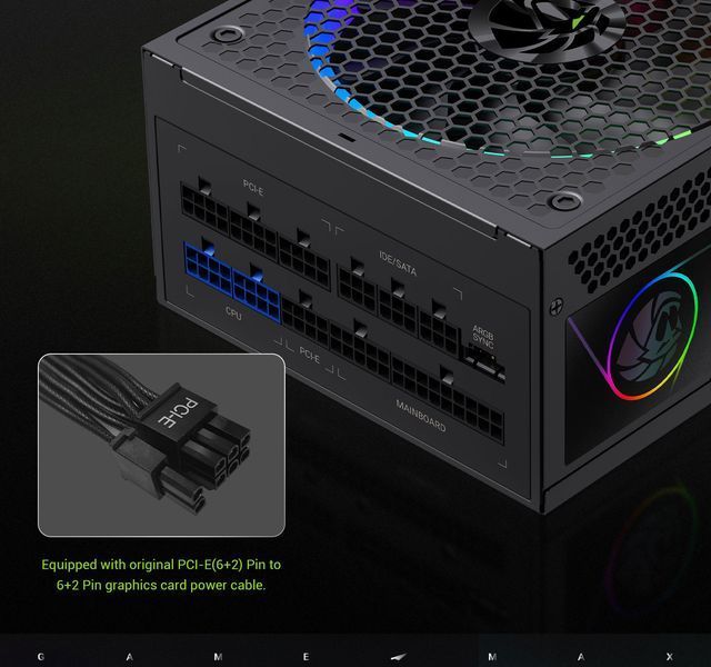 Блок питания GameMax RGB-750G 627807ua фото