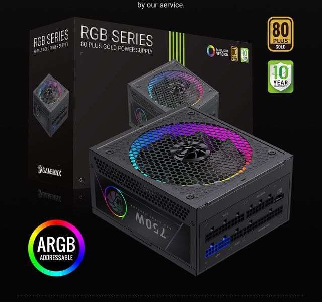 Блок питания GameMax RGB-750G 627807ua фото