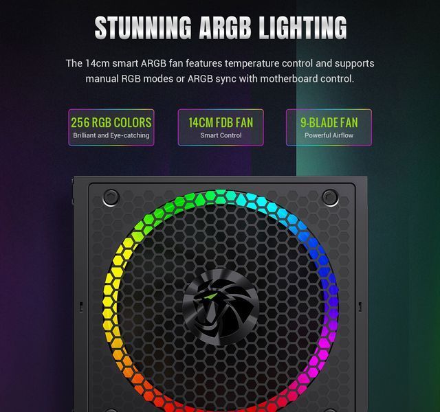 Блок питания GameMax RGB-750G 627807ua фото