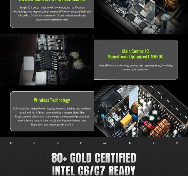 Блок питания GameMax RGB-750G 627807ua фото