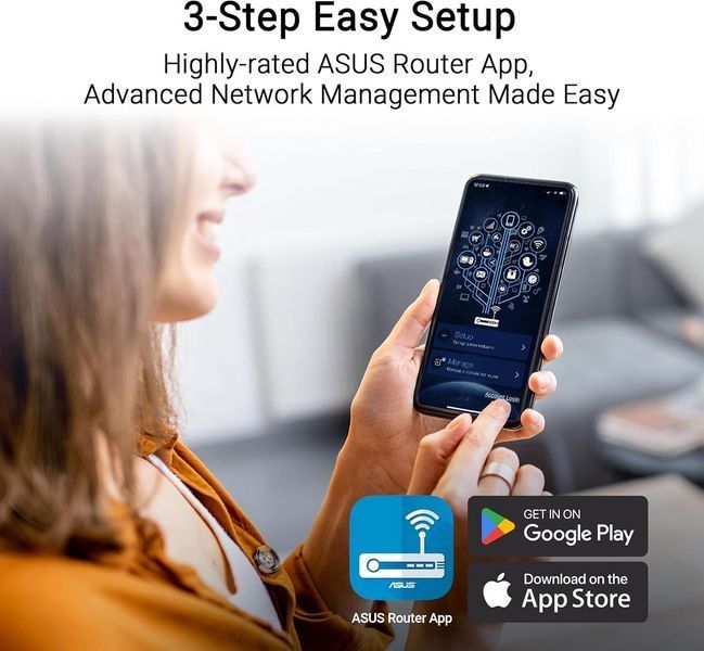 Wi-Fi-маршрутизатор Asus RT-BE55 AiMesh (90IG0A80-MO3C00) 618575ua фото