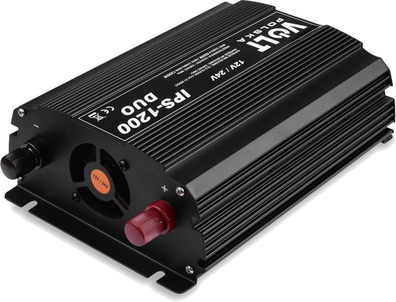 Перетворювач DC-AC Volt Polska IPS 1200 DUO 12/24V/230V (600/1200W) 465651 фото