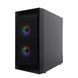 Корпус 1stPlayer BS-2-BK-3F1 Black 578473ua фото 3