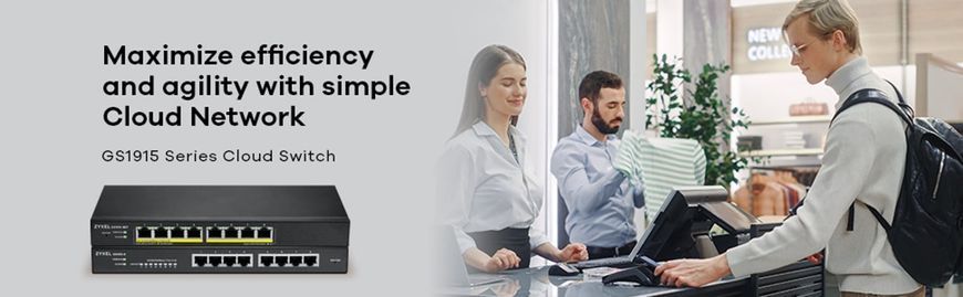 Комутатор Smart ZyXEL GS1915-8 (GS1915-8-EU0101F) 518230ua фото