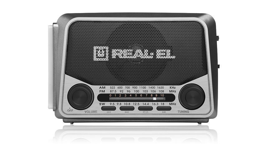 Радіоприймач Real-El X-525 Grey 580247ua фото