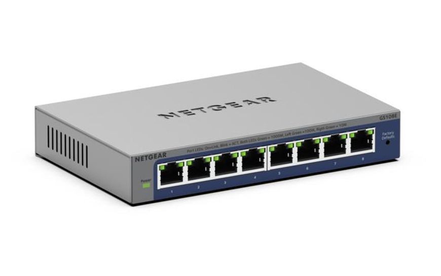 Комутатор некерований Netgear GS108Ev4 (GS108E-400EUS) 531822ua фото